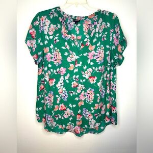 Torrid Gorgette Hi-Low short sleeve blouse torrid size “1”